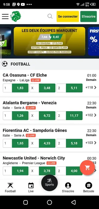 Screenshot of Sunubet Download