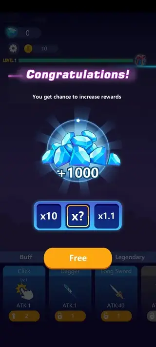 Screenshot of Super Knife Master