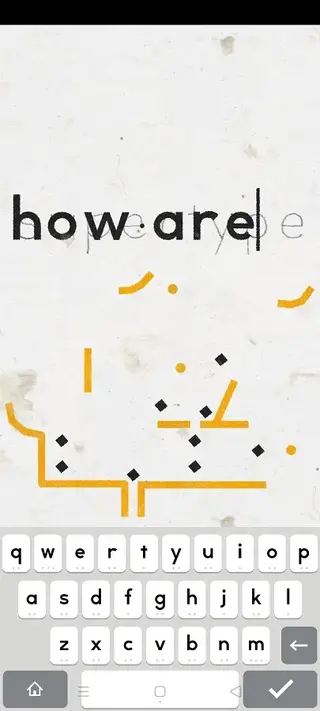 Screenshot of Supertype Android