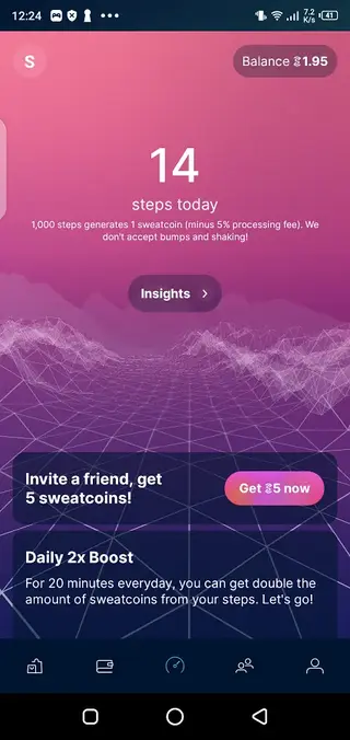 Screenshot of Sweatcoin Apk