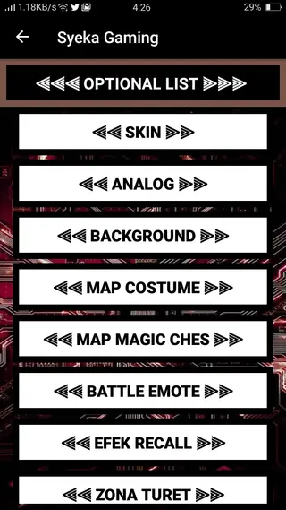 Screenshot of Syeka Gaming Apk