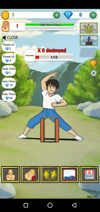 Screenshot of Tap Tap Breaking Game