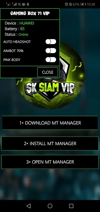 Screenhot of TB71 VIP Injector Android
