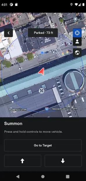 Screenshot of Tesla App
