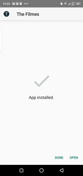 Screenshot of The Filmes Android.jog
