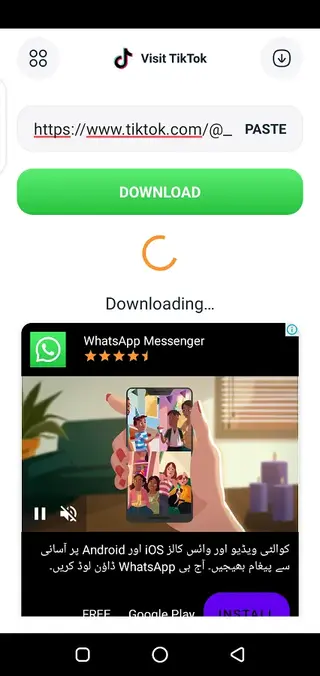 Screenshot of Tiktok Sin Marca De Agua App