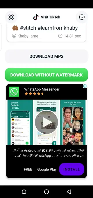 Screenshot of Tiktok Sin Marca De Agua Apk