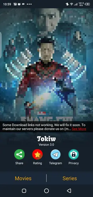 Screenshot of Tokiw Download
