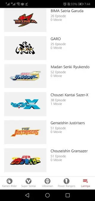 Screenshot of Tokuplay App