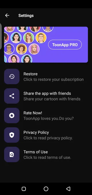 Screenshot of Toon App Pro