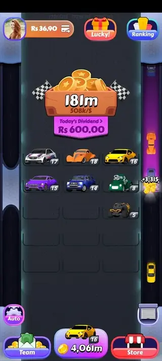 Screenshot of Toprich App
