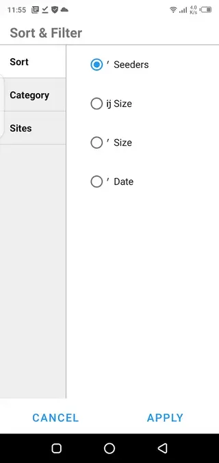 Screenshot of Torrz Download
