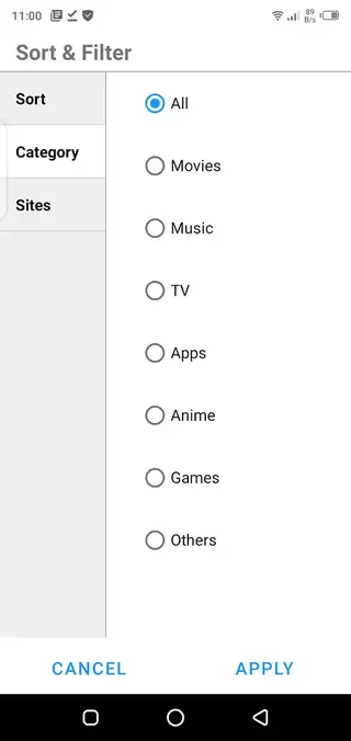 Screenshot of Torrz Apk Download