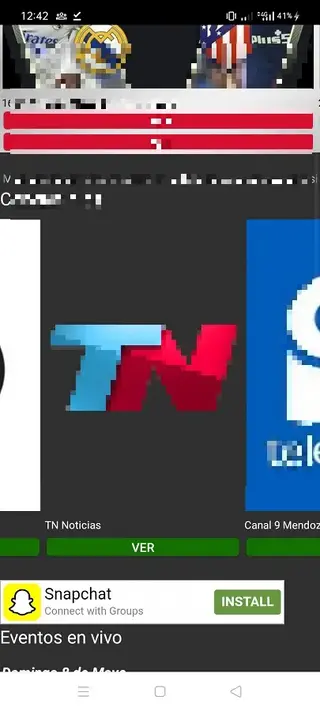 Screenshot of Tortuga Play Apk IPTV App