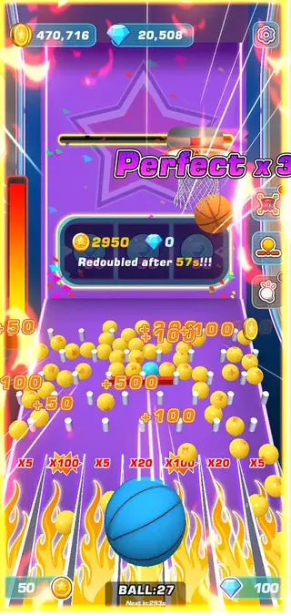 Screenshot of Toss Diamond Hoop