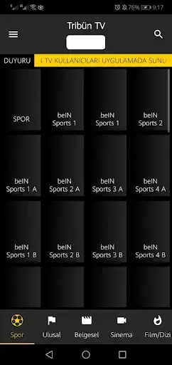 Screenshot of Tribün TV Android