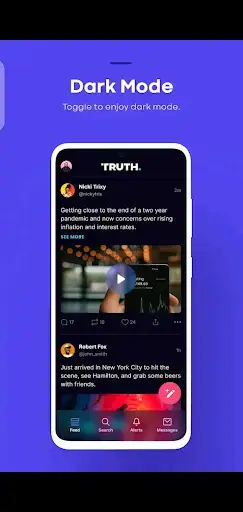 Screenshot of Truth Social Download