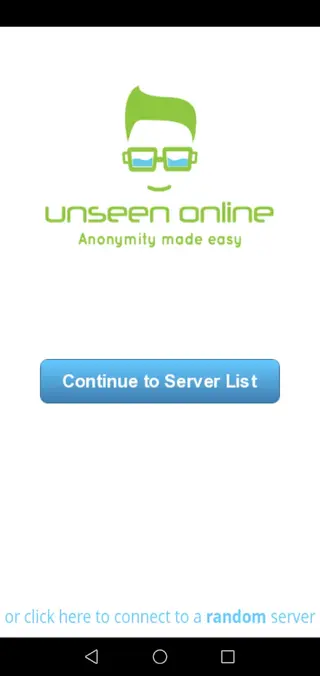 Screenshot of Unseen Online VPN Apk