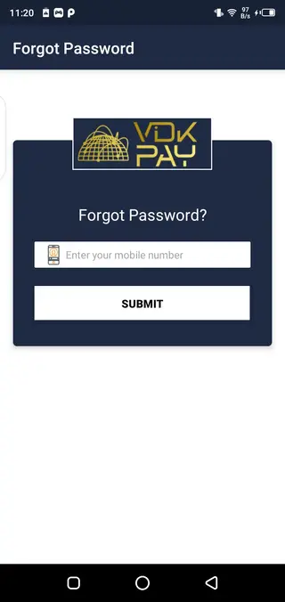 Screenshot of VDK Pay App