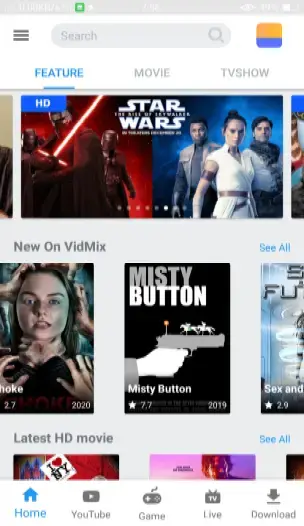 Screenshot of VidMix App