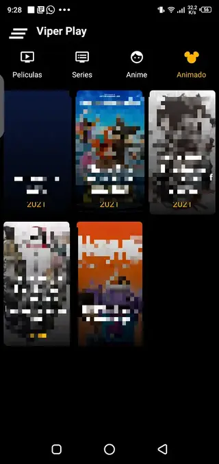 Screenshot of Viper Play App