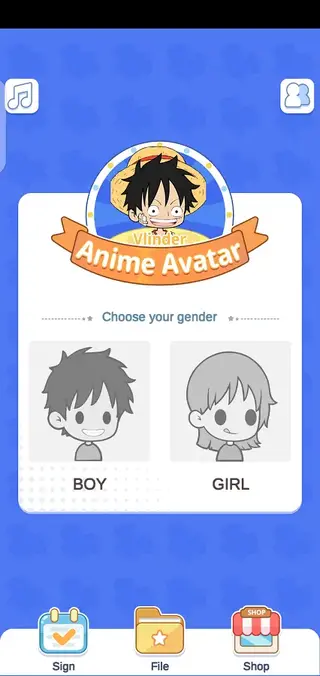 Screenhot of Vlinder Anime Avatar Download