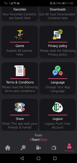 Screenshot of VS TV Apk