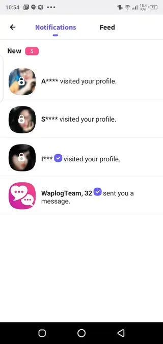 Screenshot of Waplog Android