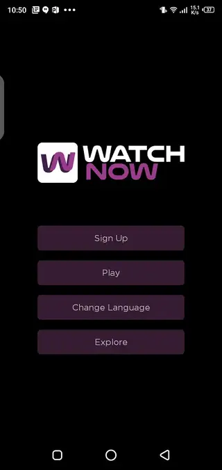Screenshot of Watchnow TV Android