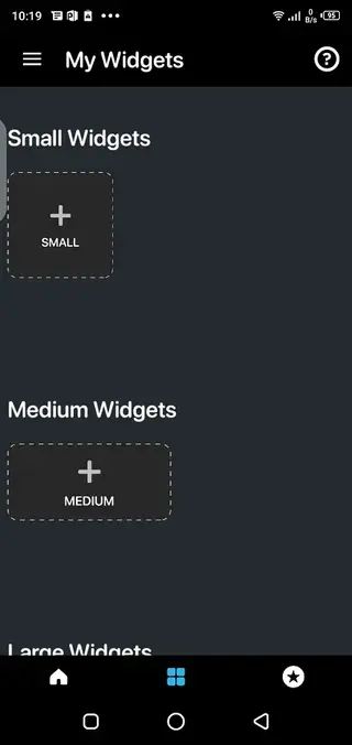 Screenhot of Widgetopia Apk