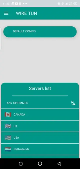 Screenshot of Wire Tun App