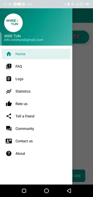 Screenshot of Wire Tun Apk