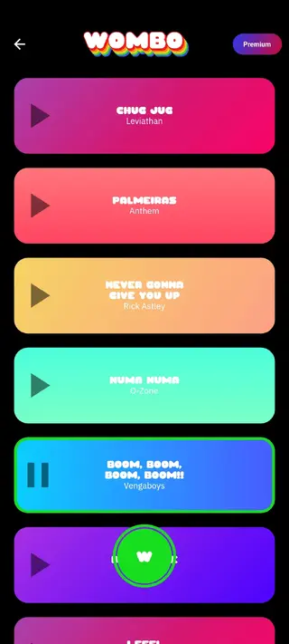 Screenshot of Wombo AI Download