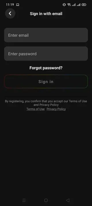 Screenshot of Wombo Dream Android