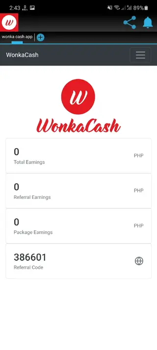Screenshot of Wonka Cash Apk