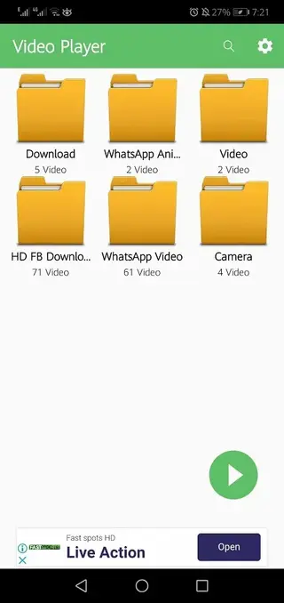 Screenhot of XXVI Video Player Android
