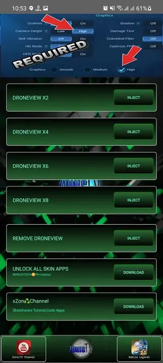 Screeenshot of xZon Drone ML