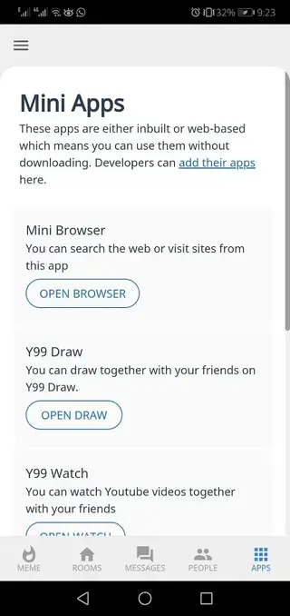 Screenhot of Y99 Chat Download