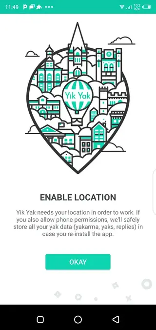 Screenshot of Yik Yak For Android 2022