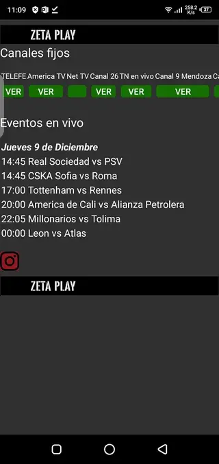 Screenhot of Zeta Play Download