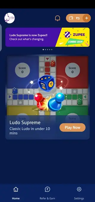 Screenshot of Zupee Download