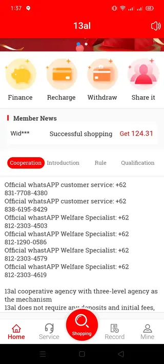 Screenshot of 13AL