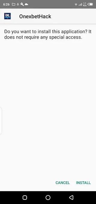 Screenshot of 1XBet Hack Aviator