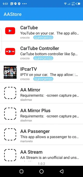 Screenshot of AAStore App