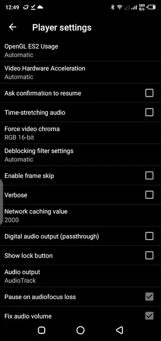 Screenshot of Acestream App
