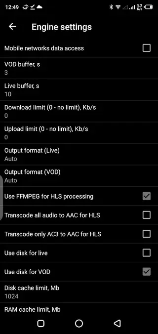 Screenshot of Acestream