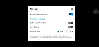 Screenshot of Aim Line Tool