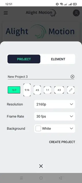 Screenshot of Alight Motion Mod Raja Download