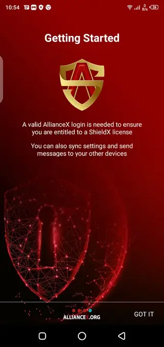Screenshot of Alliance Shield X Android