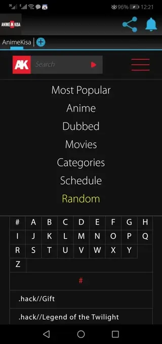 Screenshot of AnimeKisa Apk